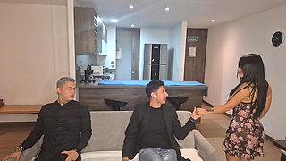 Without Thinking I Fuck My Best Friend's Stepsister While We Watch a Football Game