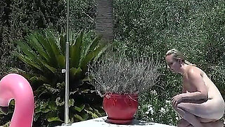 Auntjudys - 41yo Big Tit MILF Keira Gets Naughty by the Pool