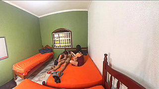 Couple shares room with their friend the wife wasn't expecting this!