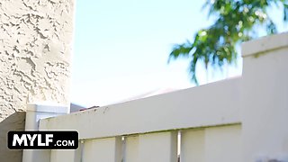 Spring exercise with fantastic fit milf Sandy Love turns into crazy outdoor fucking - milfbody