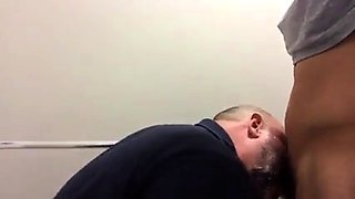 Bear and Twink in a Bathroom Stall