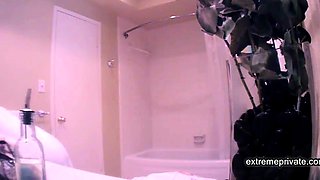 Peeping at my busty 21yo stepdaughter