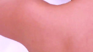 Hot blonde Daniella Margot fucks herself with a finger in the bath