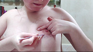 Part 1: Waxing My Super Hairy Nipples