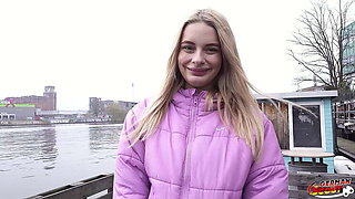 German Scout Nurse Naomi Love Casting Fuck - Big Natural Saggy Tits Blowjob & Rough Sex