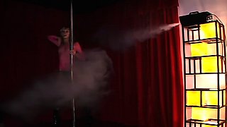 Close up with teen blonde sex doll rubbing her cunt