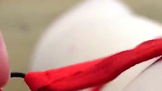 POV Striptease and Fingering Masturbation