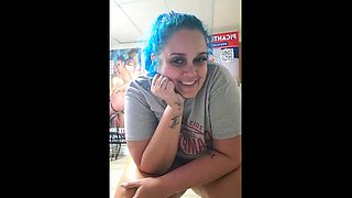 Amateur striptease and Solo masturbation