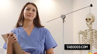 Step Son Fucks Stepmom And Nurse In The Ass - Bella Rolland Jennifer White Threesome