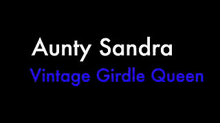 Aunty Sandra Red Girdle & Classic Stockings Vgq53