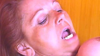 Toyboy for big-tits granny