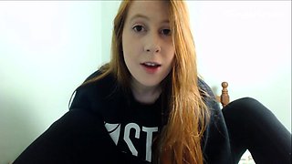 Emo teen Becka solo webcam masturbation