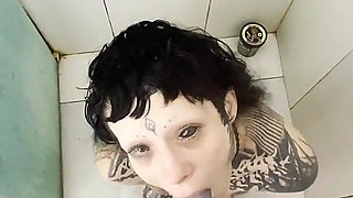 Tattooed Slut Never Stops Halfway Every Drop, Every Time, All the Piss