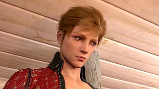 Canadian milf and American slut seduce an Aussie mature with their charms