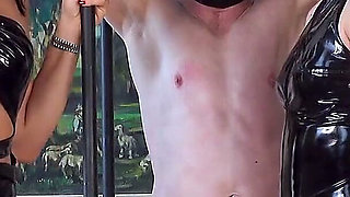 Balls and Hard Cock Worked Over with Spiked Ring