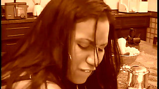 Lusty slut with round ass gets rough doggystyle pounding in office