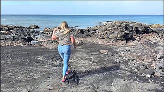 Another Beach Accident - Wet Jeans by the Shoreline