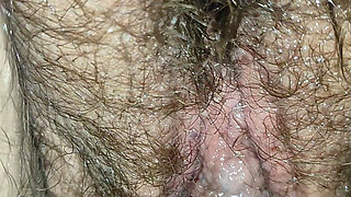 Wooden Dildo in My Girlfriend's Cunt