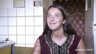 Blue-Eyed Tanja Finger-Fucks Her Wet Hairy Solo