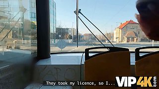 Vip4k. 2 pretty lesbos don't mind to having a threesome with a stranger from the teach